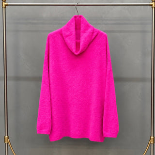Alpaca NEON PINK Banditas roll neck jumper *NEW*