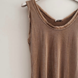 IBIZA TOWN tank top WASHED BEIGE *NEW*