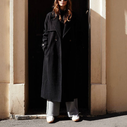 Lucy BLACK long winter coat *NEW*