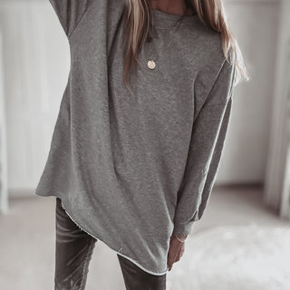 GREY Super slouchy boyfriend sweatshirt *NEW*