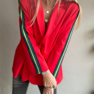 Red stripe boyfriend blazer *NEW*