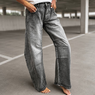 Billie stone washed grey barrel jeans *NEW*