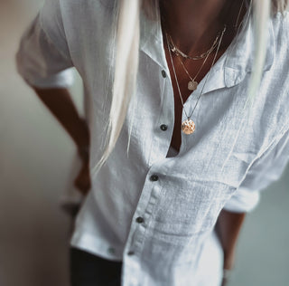 Marcia linen white blouse *NEW*