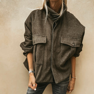 Forest khaki super slouchy  boyfriend bomber jacket *NEW*