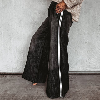 Stripe jean joggers *NEW*