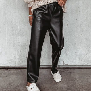 Faux leather jeans joggers *NEW*