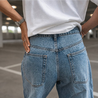 Billy stone washed blue barrel jeans *NEW*
