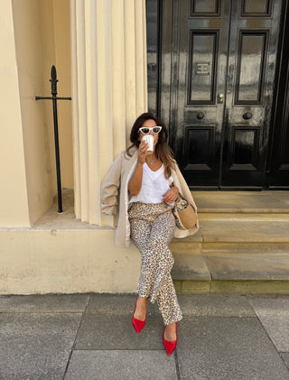 Linen Leopard chinos *NEW*