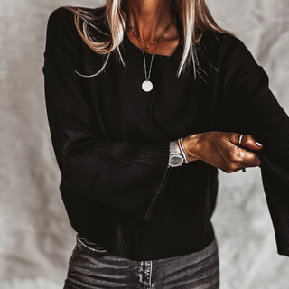 Detachable BLACK roll neck jumper *NEW*