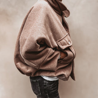 Taupe boyfriend bomber jacket *NEW*
