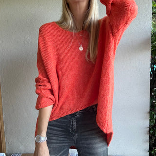 Milano ORANGE V NECK jumper *NEW*