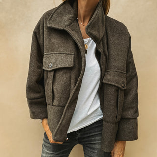 Forest khaki super slouchy  boyfriend bomber jacket *NEW*