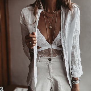 Madison linen white blouse *NEW*