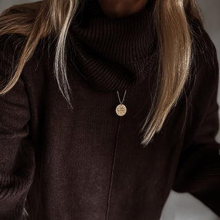Detachable BROWN roll neck jumper *NEW*