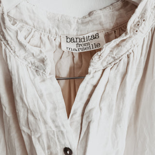 VINTAGE WHITE Libellula beach shirt dress *NEW*