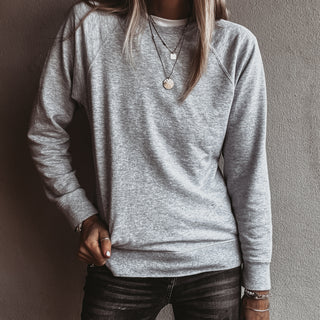 Light heather grey college sweatshirt *NEW*
