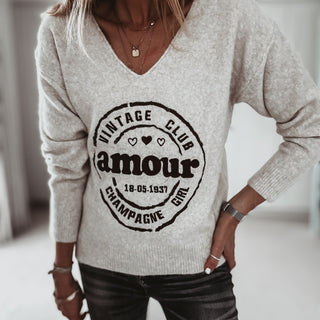 Amour V neck knit *NEW*