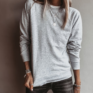 Light heather grey college sweatshirt *NEW*