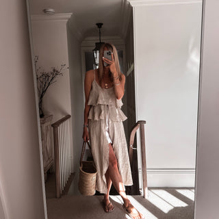 Livy long sand linen top *NEW*