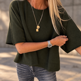 LIVEA khaki sweater *NEW*