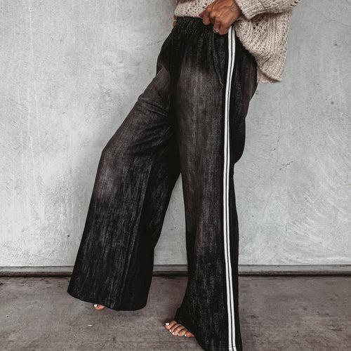 Stripe jean joggers *NEW*