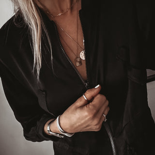 BLACK Satin bomber top *NEW*