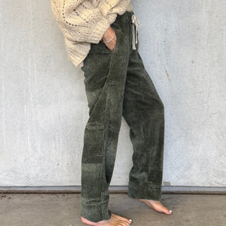 Moss green cord joggers *NEW*