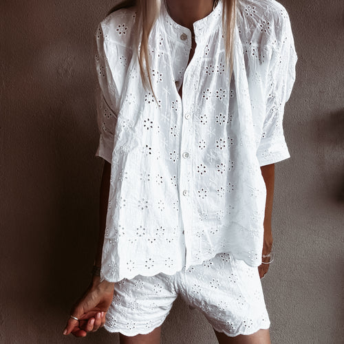 Pompano Broderie Blouse *NEW*