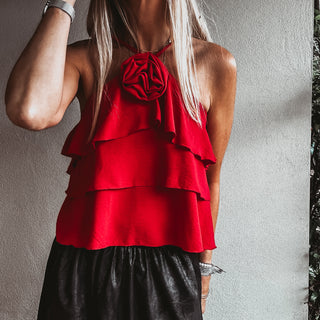 Parisian Rose Top RED