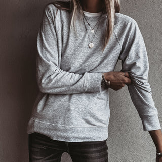 Light heather grey college sweatshirt *NEW*