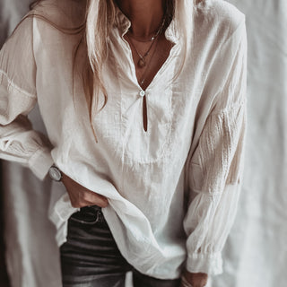 Vintage white sheer Blouse *NEW*