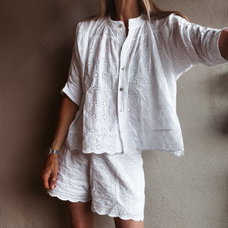 Pompano Broderie Blouse *NEW*