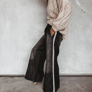 Stripe jean joggers *NEW*