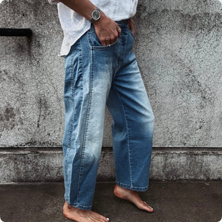 Blue Boston barrel jeans *NEW*