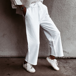 White WINNIE joggers *NEW*