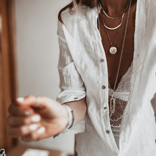 Madison linen white blouse *NEW*