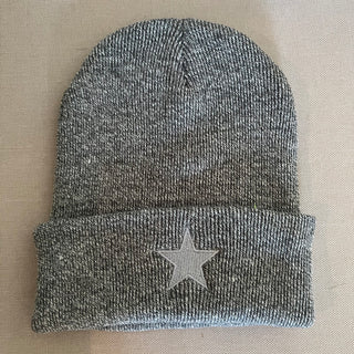 Grey marl STAR beanie *NEW*