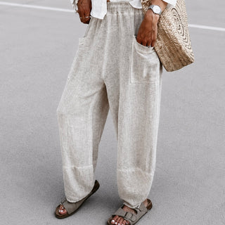 BEIGE Lyra linen joggers *NEW*