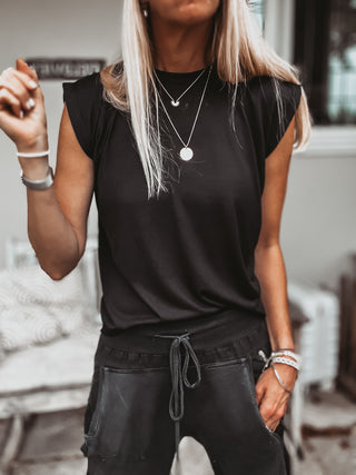 The perfect tee tank BLACK top *NEW*