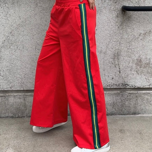 Red stripe joggers *NEW*
