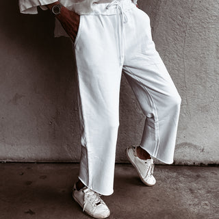 White WINNIE joggers *NEW*