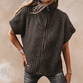 Khaki  Zip knit *NEW*
