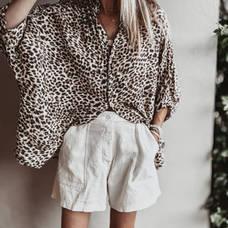 Slouchy leopard Blouse *NEW*