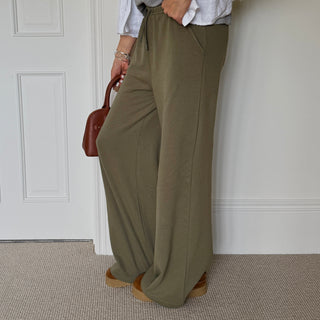 Mia khaki wide leg joggers *NEW*