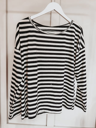 Scoop neck breton striped top *NEW*