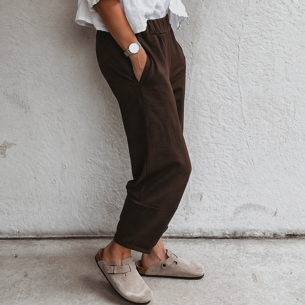 Chocolate brown jega carrot joggers  *NEW*
