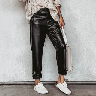 Faux leather jeans joggers *NEW*