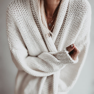 Cream / black Cities Cardigan *NEW*