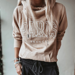 COLLEGE tan PARIS Hoody *BACK IN STOCK*