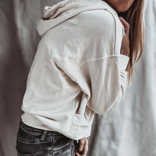 Slouchy Cream hoody  *NEW*